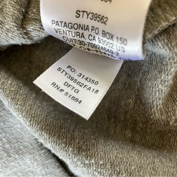 Patagonia Grey Wavy Maybe Ahnya Hoody Hoodie Fleece Lightweight Sweatshirt Small - Picture 9 of 10